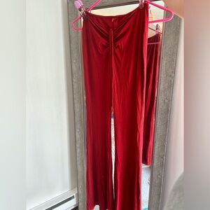 SKIMS soft lounge ruched pant| brick